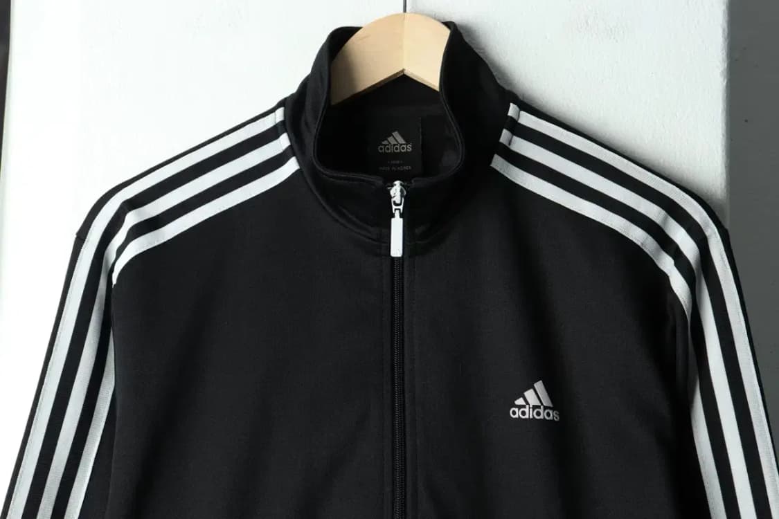 (L) 아디다스 집업져지 트랙탑 블랙 삼선 올드스쿨-15705 상품이미지3