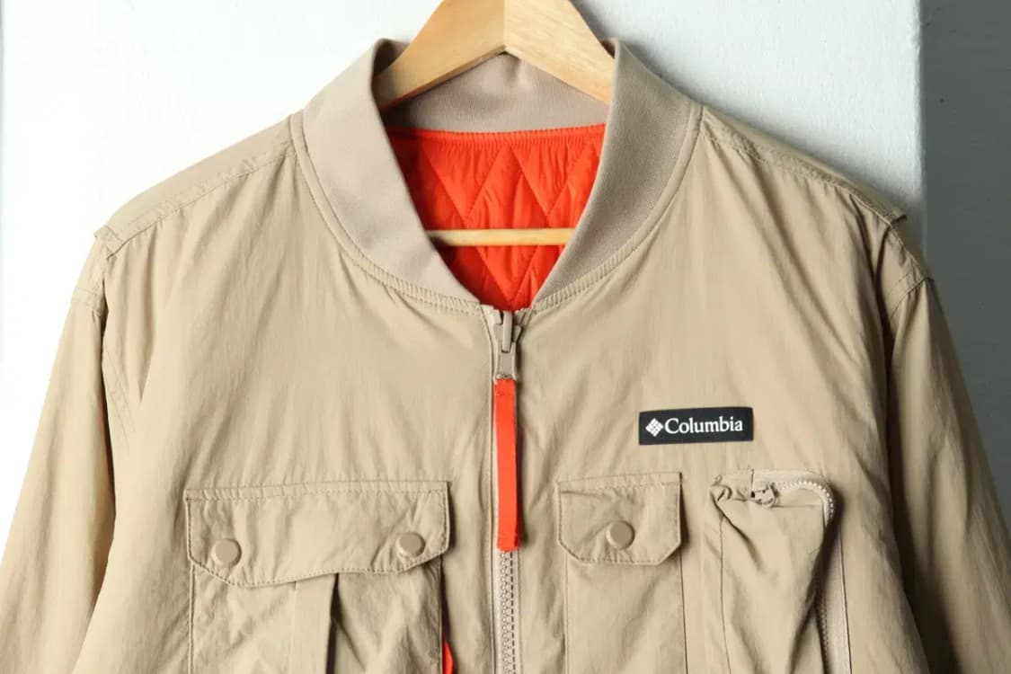 (L-XL) 컬럼비아 집업 바람막이 점퍼자켓 리버시블 봄버-15708 상품이미지3