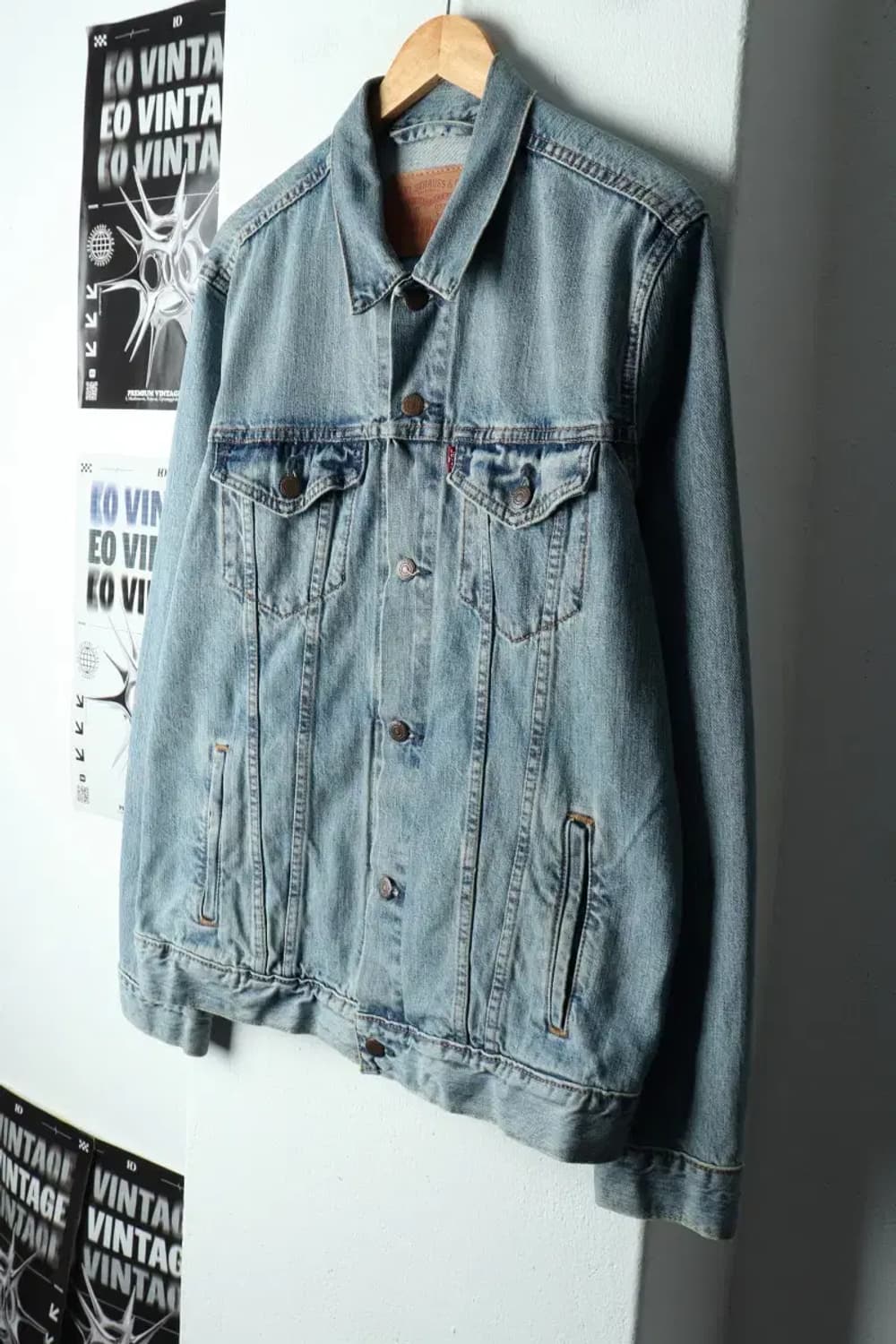 (L-XL) 리바이스 집업 바람막이 점퍼자켓 데님 트러커 세대-15709 상품이미지1