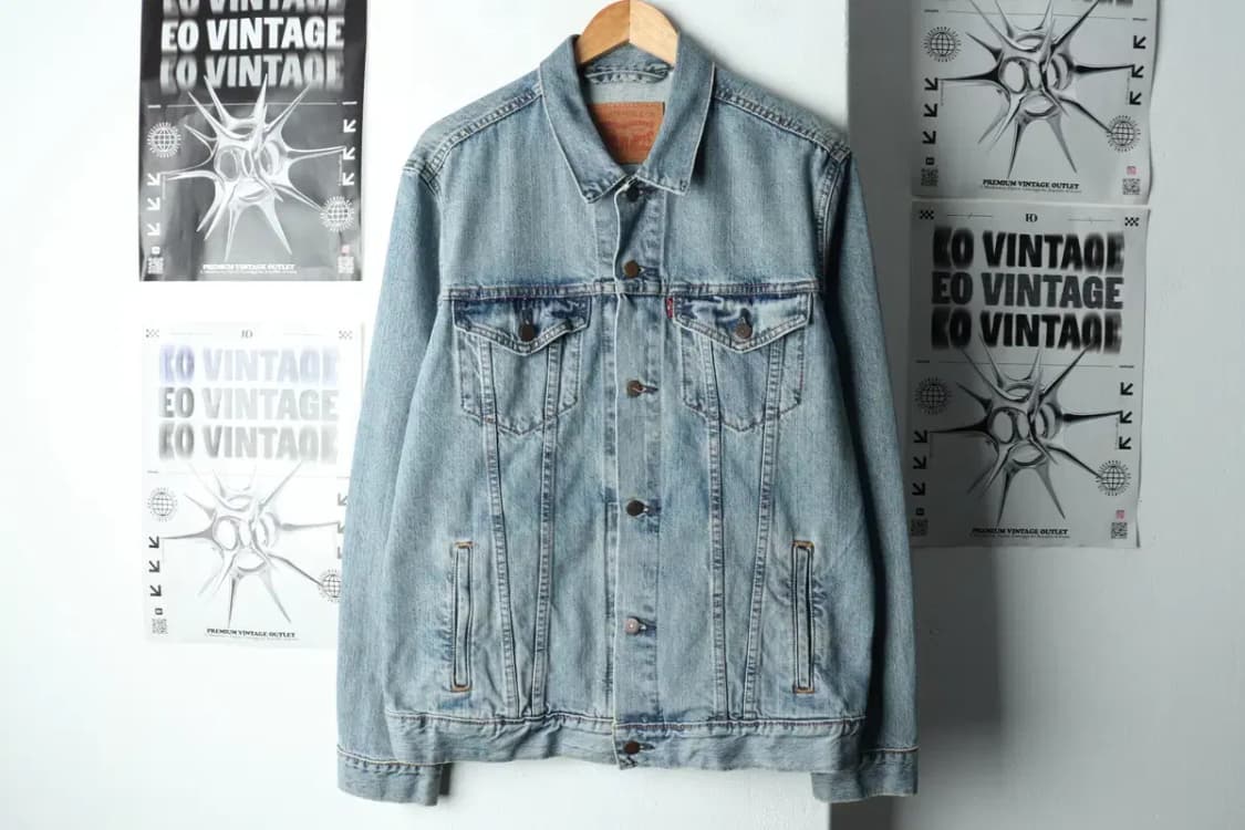 (L-XL) 리바이스 집업 바람막이 점퍼자켓 데님 트러커 세대-15709 상품이미지2