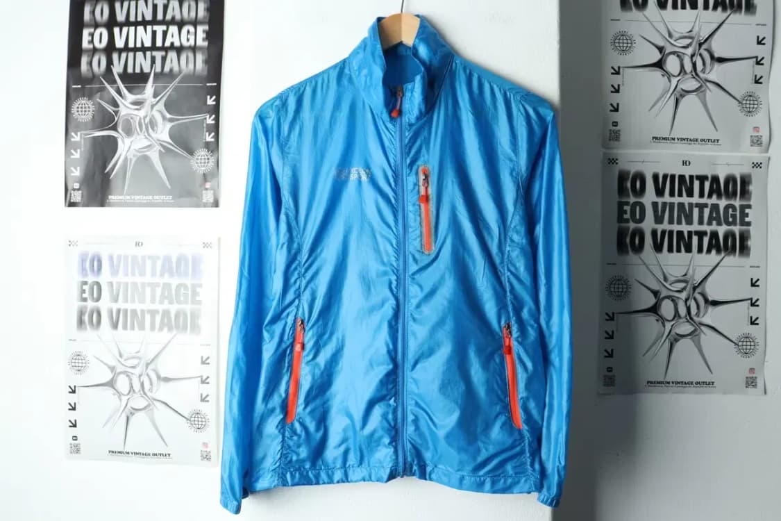 W(S) 코오롱스포츠 집업 바람막이 점퍼자켓 사용감 경량 블루-1570A 상품이미지2