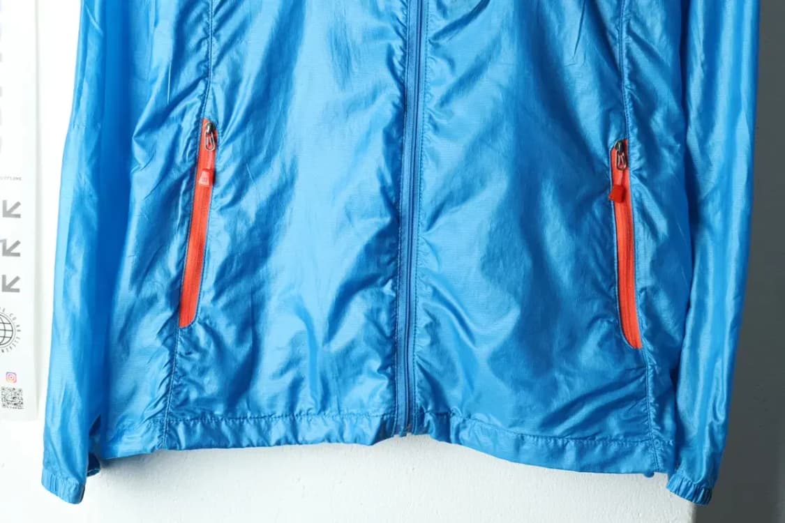 W(S) 코오롱스포츠 집업 바람막이 점퍼자켓 사용감 경량 블루-1570A 상품이미지4