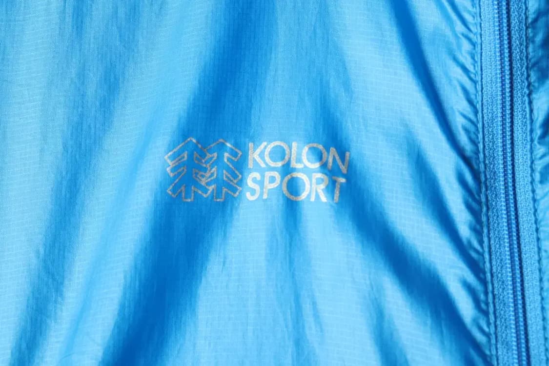 W(S) 코오롱스포츠 집업 바람막이 점퍼자켓 사용감 경량 블루-1570A 상품이미지5