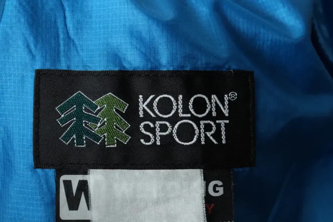 W(S) 코오롱스포츠 집업 바람막이 점퍼자켓 사용감 경량 블루-1570A 상품이미지7