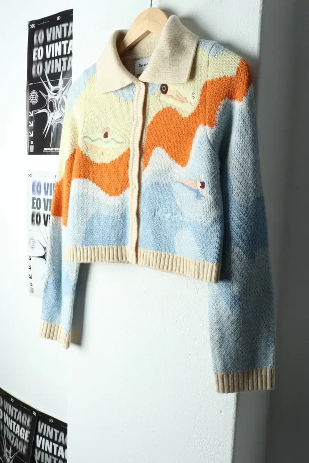 W(S) 브랜드빈티지 니트 가디건 하우스오브써니 크롭 태연-1570C 상품이미지1