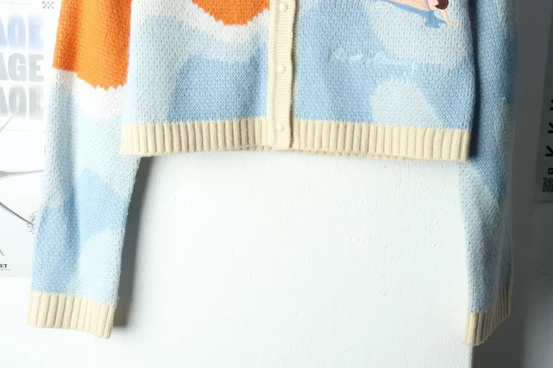 W(S) 브랜드빈티지 니트 가디건 하우스오브써니 크롭 태연-1570C 상품이미지4