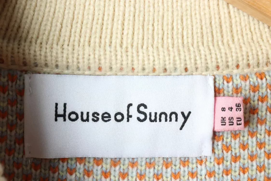 W(S) 브랜드빈티지 니트 가디건 하우스오브써니 크롭 태연-1570C 상품이미지6