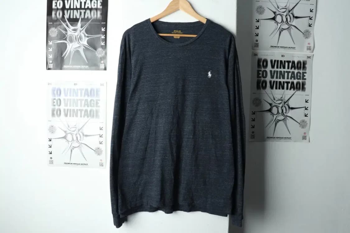 (XL-2XL) 폴로 랄프로렌 긴팔티셔츠 빅사이즈 차콜 포니-15710 상품이미지2