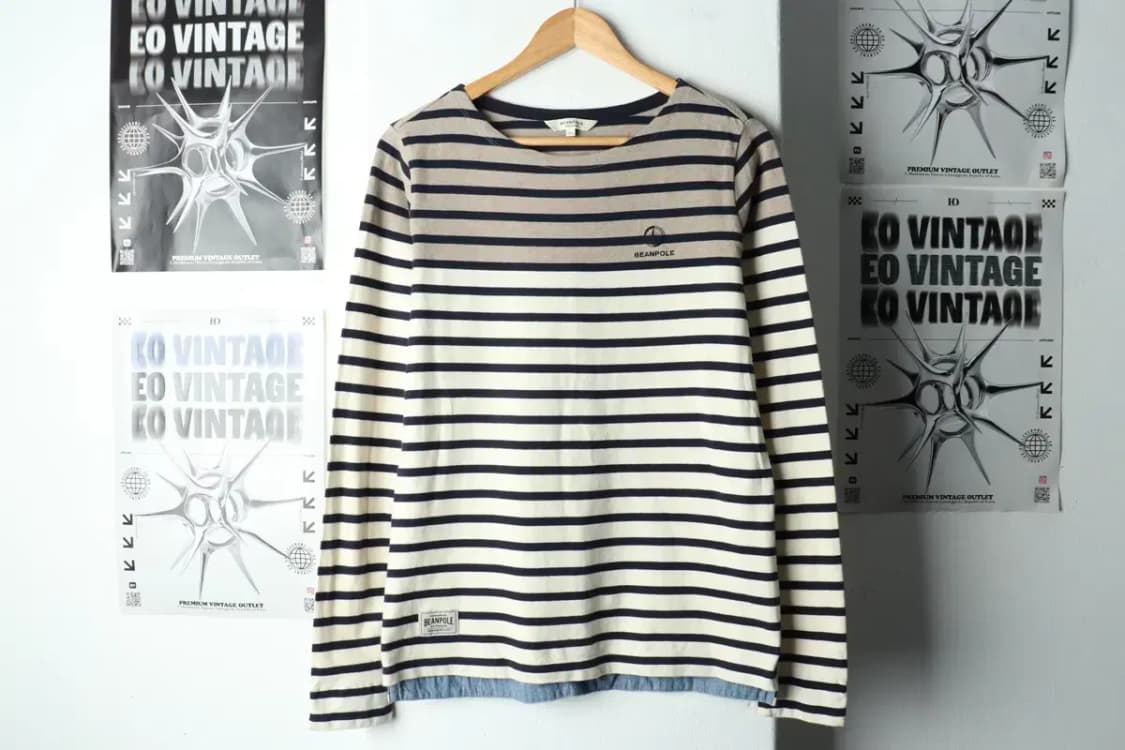 W(L) 빈폴 긴팔티셔츠 스트라이프 베이지-15713 상품이미지2