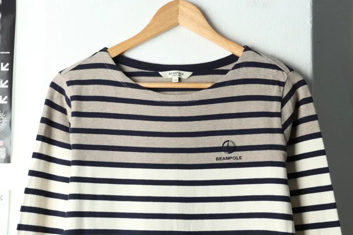 W(L) 빈폴 긴팔티셔츠 스트라이프 베이지-15713 상품이미지3