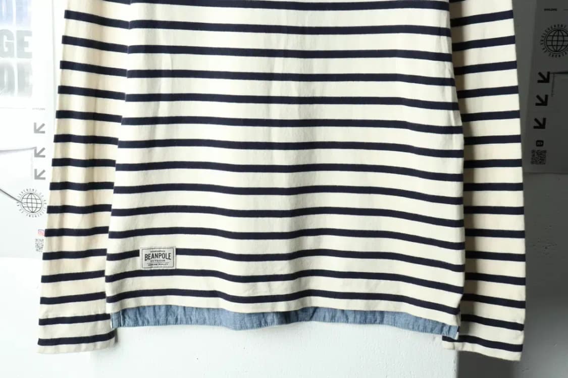 W(L) 빈폴 긴팔티셔츠 스트라이프 베이지-15713 상품이미지4