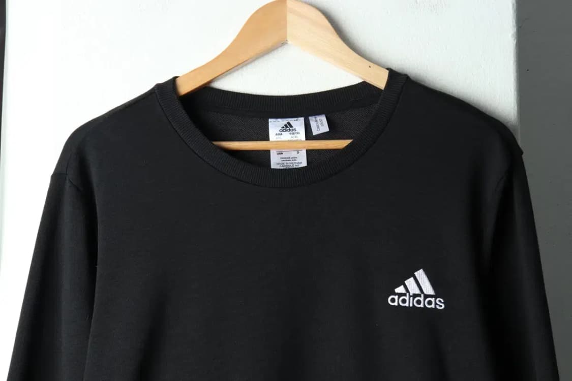 (XL-2XL) 아디다스 맨투맨 티셔츠 빅사이즈 블랙 올드스쿨-15714 상품이미지3