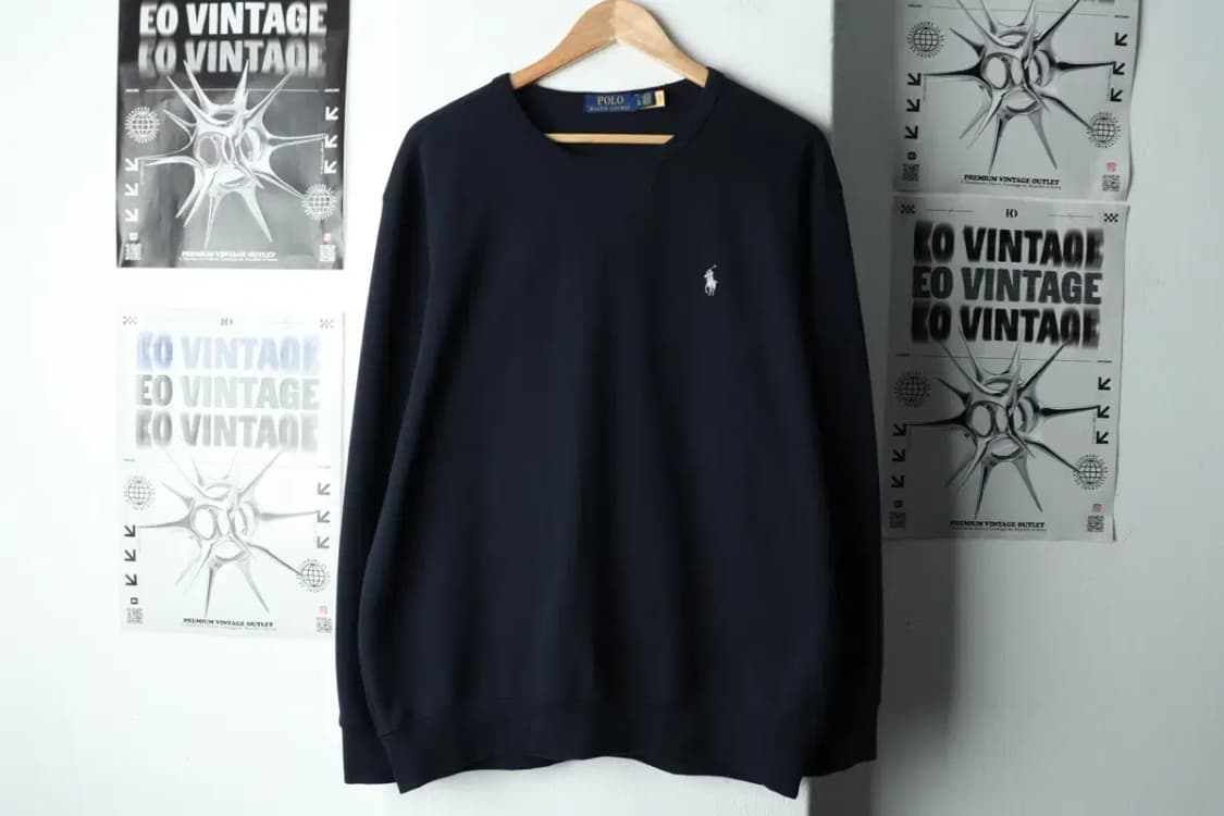 (L-XL) 폴로 랄프로렌 맨투맨 티셔츠 네이비 포니-15715 상품이미지2