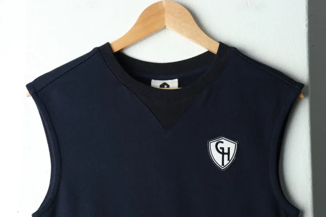 W(S) 빈폴 맨투맨 티셔츠 조끼 네이비 올드스쿨-15717 상품이미지3