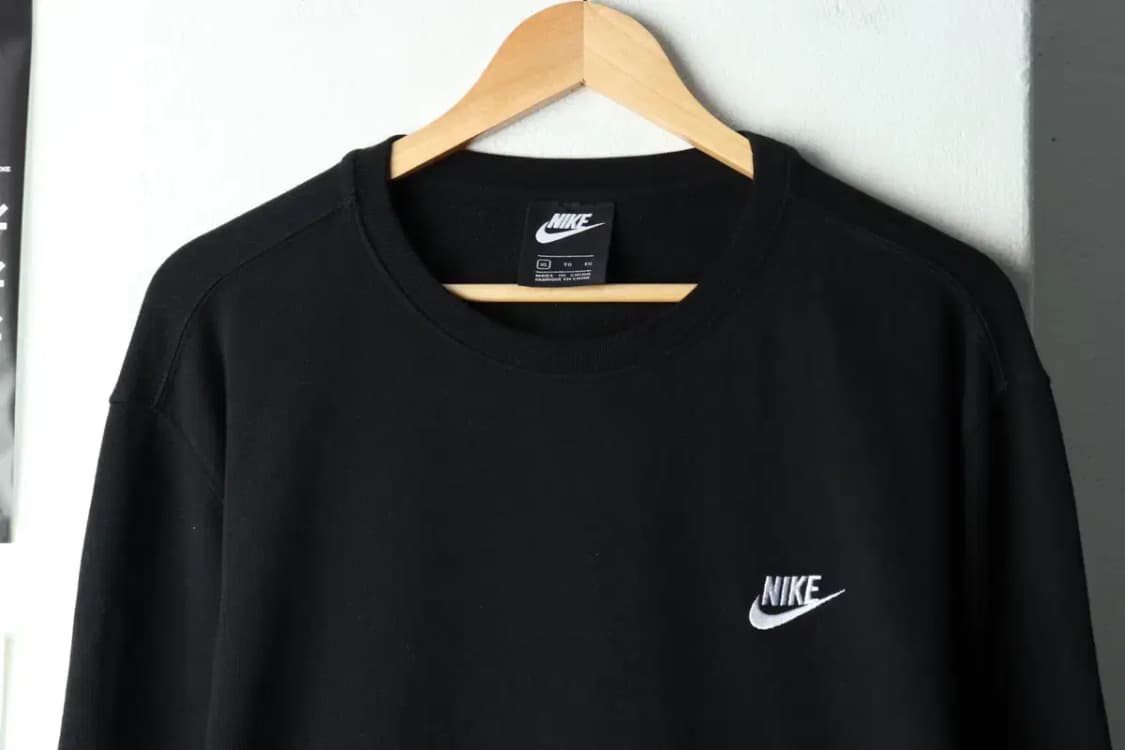 (XL-2XL) 나이키 맨투맨 티셔츠 빅사이즈 블랙 올드스쿨-15718 상품이미지3