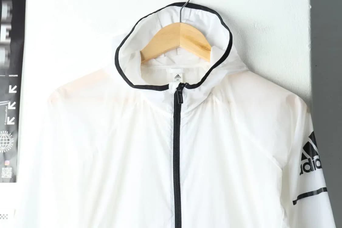 W(S) 아디다스 집업 바람막이 점퍼자켓 경량 화이트-15719 상품이미지3