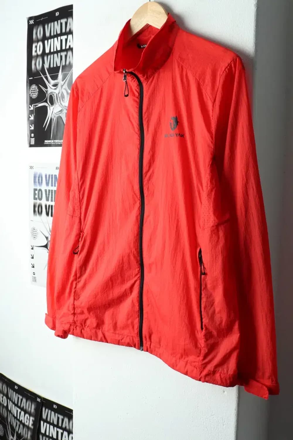 W(L) 블랙야크 집업 바람막이 점퍼자켓 경량 레드-1571A 상품이미지1