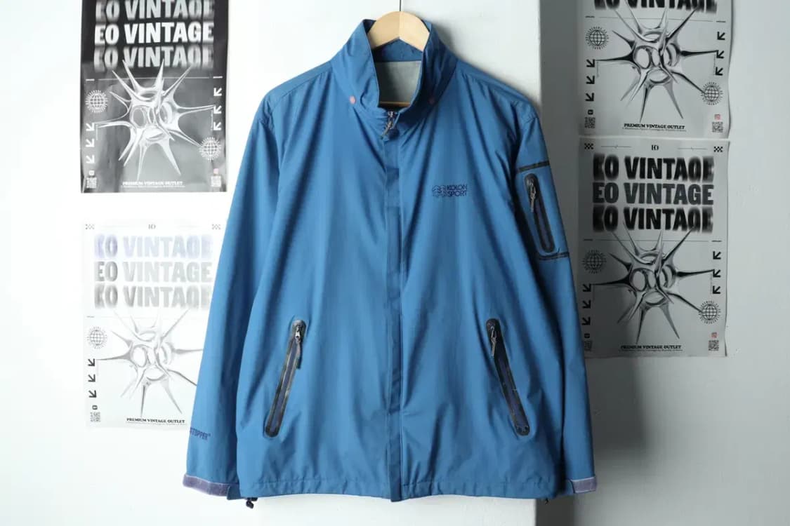 (L) 코오롱스포츠 집업 바람막이 점퍼자켓 사용감 경량 블루-1571B 상품이미지2