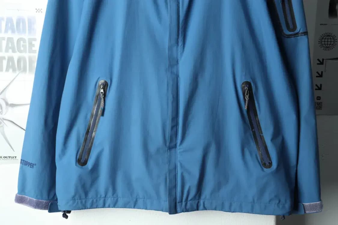 (L) 코오롱스포츠 집업 바람막이 점퍼자켓 사용감 경량 블루-1571B 상품이미지4