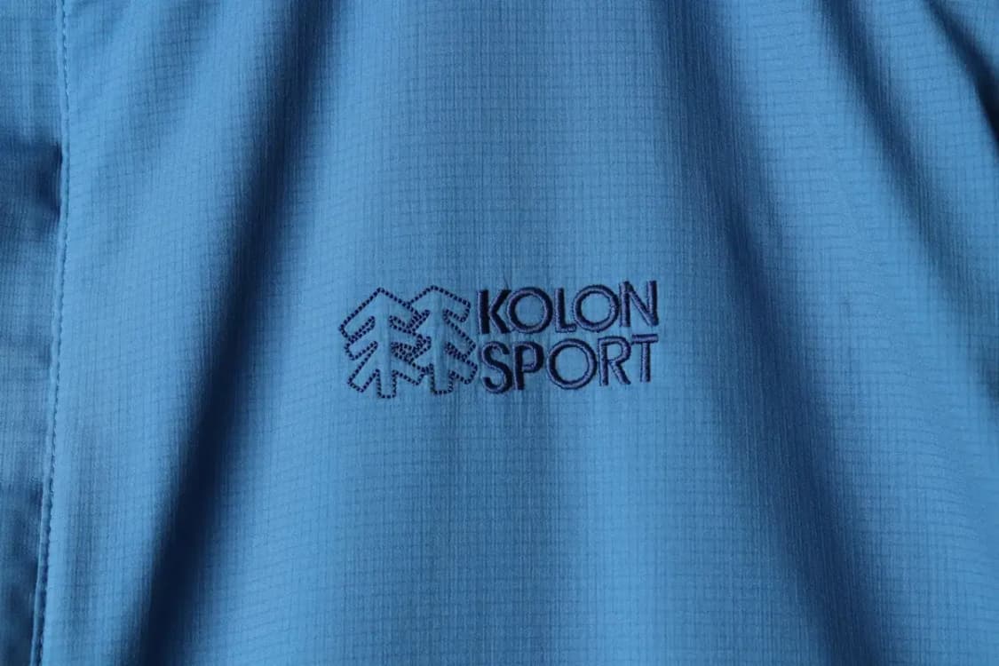 (L) 코오롱스포츠 집업 바람막이 점퍼자켓 사용감 경량 블루-1571B 상품이미지5