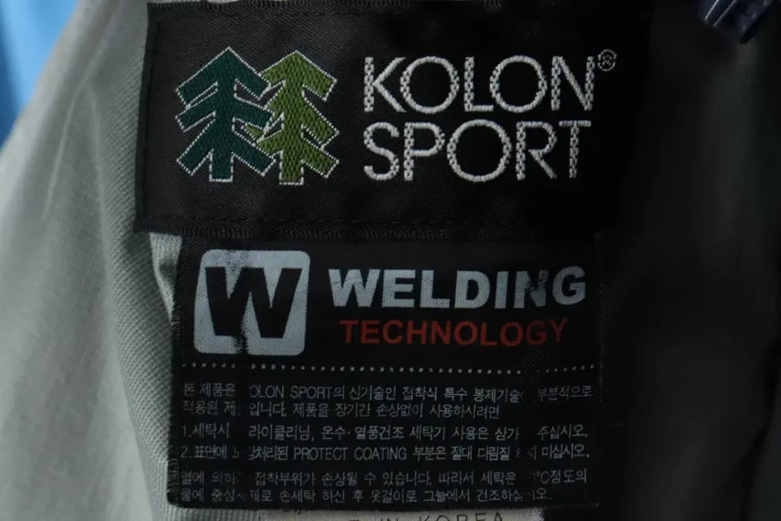(L) 코오롱스포츠 집업 바람막이 점퍼자켓 사용감 경량 블루-1571B 상품이미지8