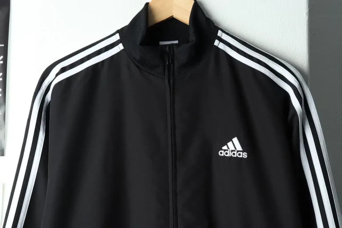 (L-XL) 아디다스 집업져지 트랙탑 블랙 삼선 우븐-15722 상품이미지3