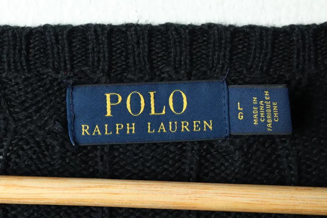 (L-XL) 폴로 랄프로렌 니트 케이블 꽈배기 블랙 포니 신형-15724 상품이미지6