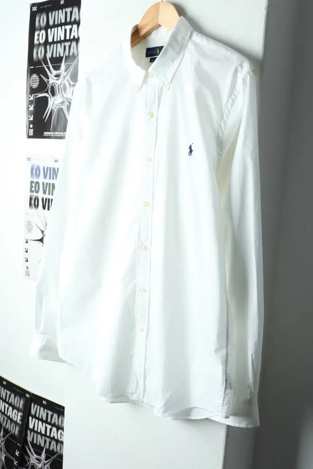 (L-XL) 폴로 랄프로렌 셔츠 남방 포플린 화이트 포니-15725 상품이미지1