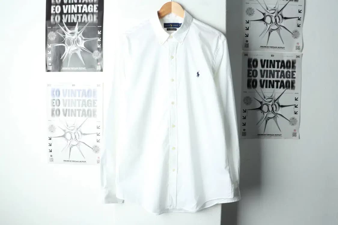 (L-XL) 폴로 랄프로렌 셔츠 남방 포플린 화이트 포니-15725 상품이미지2