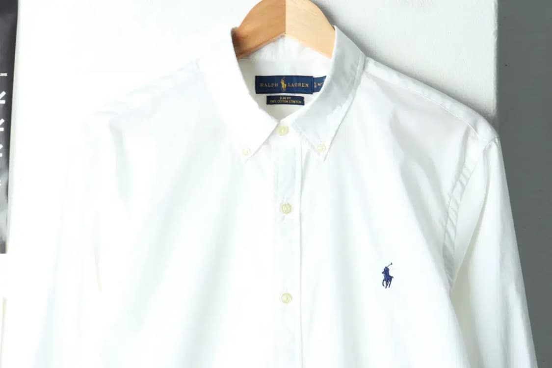 (L-XL) 폴로 랄프로렌 셔츠 남방 포플린 화이트 포니-15725 상품이미지3