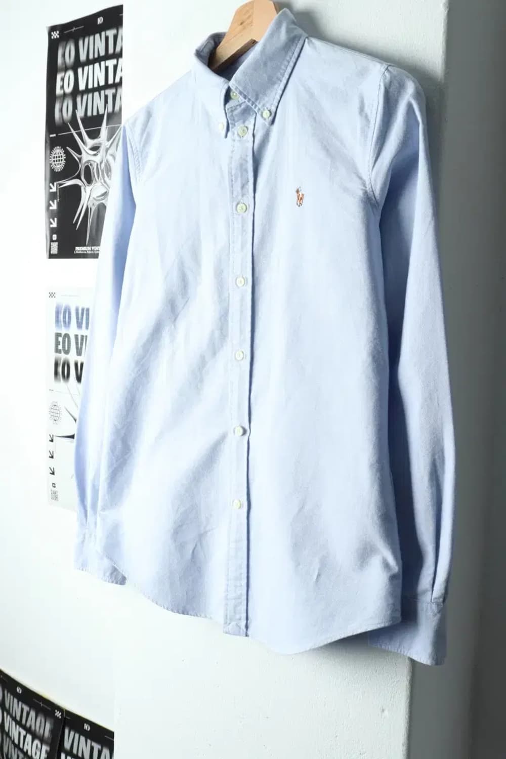 W(S) 폴로 랄프로렌 셔츠 남방 옥스포드 연블루 멀티포니-15726 상품이미지1