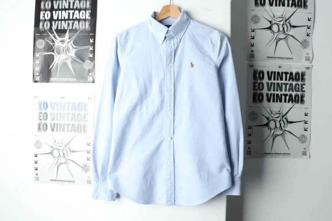 W(S) 폴로 랄프로렌 셔츠 남방 옥스포드 연블루 멀티포니-15726 상품이미지2