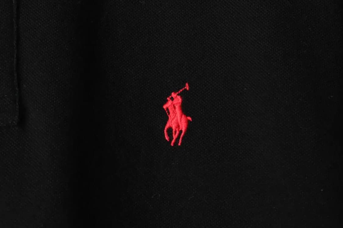 (L-XL) 폴로 랄프로렌 카라 긴팔티셔츠 블랙 레드포니-15727 상품이미지4