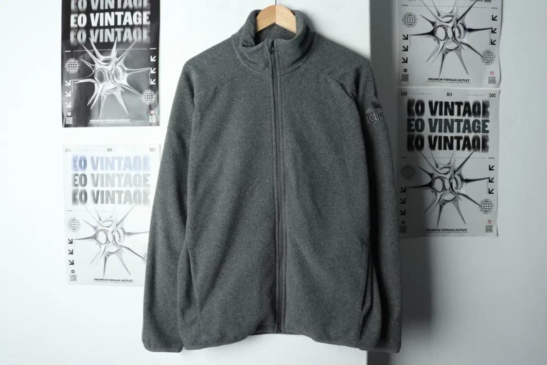 (XL) 아디다스 집업 바람막이 점퍼자켓 후리스 그레이-1575A 상품이미지2