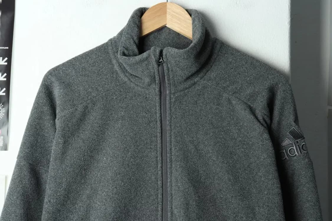 (XL) 아디다스 집업 바람막이 점퍼자켓 후리스 그레이-1575A 상품이미지3