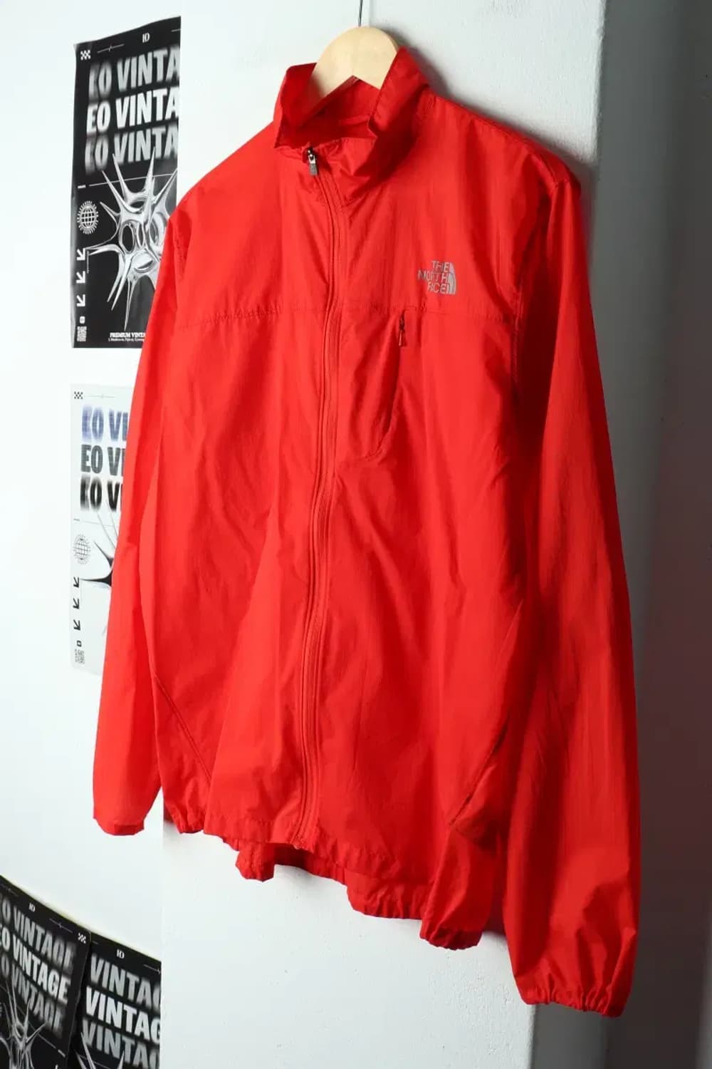 (M-L) 노스페이스 집업 바람막이 점퍼자켓 경량 주황-1575F 상품이미지1