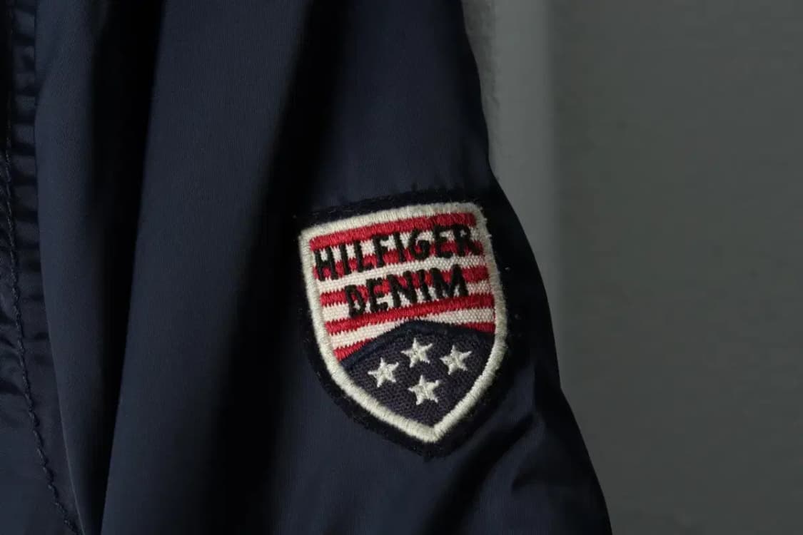 W(XS-S) 타미힐피거 집업 바람막이 점퍼자켓 네이비 누빔-15760 상품이미지6
