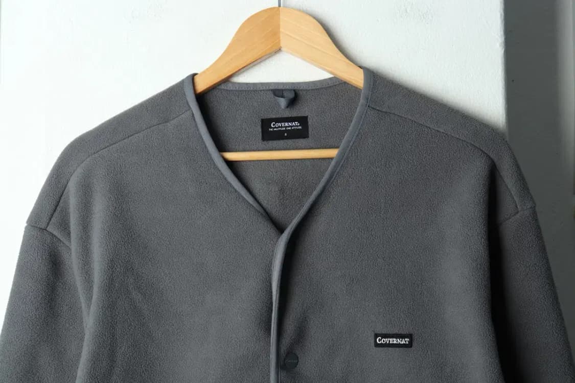 W(S) 커버낫 집업 바람막이 점퍼자켓 후리스 버튼 그레이-15761 상품이미지3