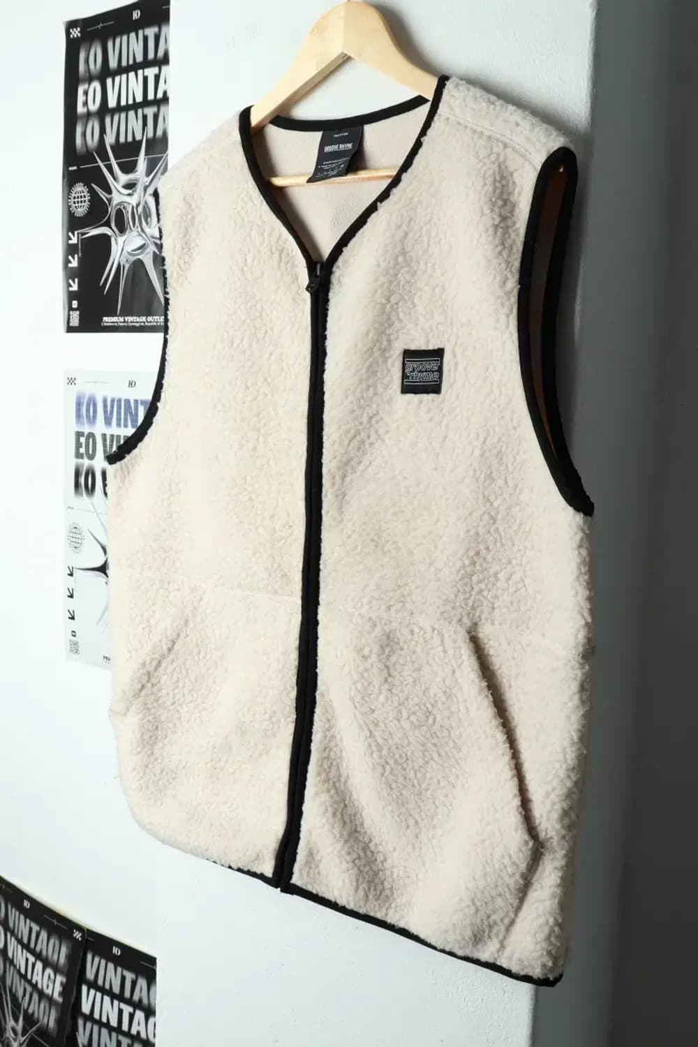 (XL) 그루브라임 집업 바람막이 점퍼자켓 작은오염 조끼-15766 상품이미지1