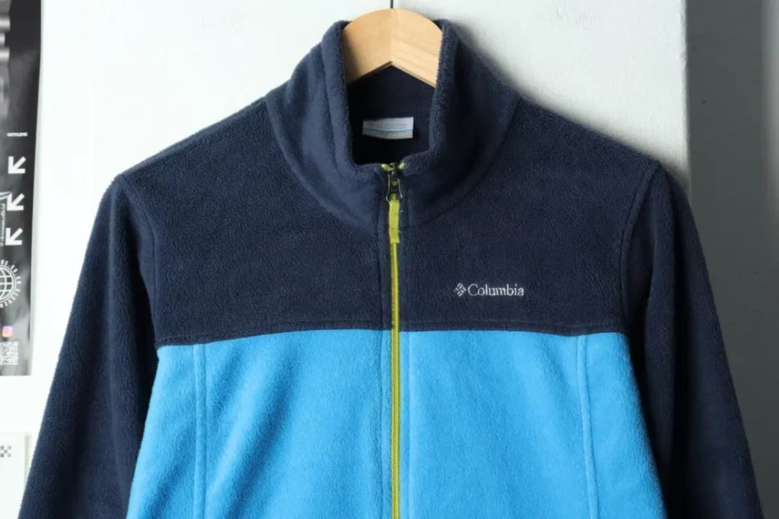 (XL) 컬럼비아 집업 바람막이 점퍼자켓 후리스 네이비-1576A 상품이미지3