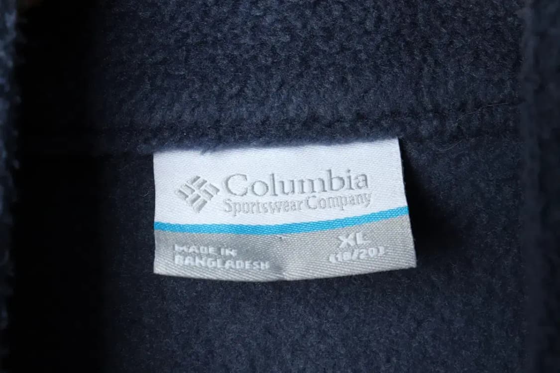 (XL) 컬럼비아 집업 바람막이 점퍼자켓 후리스 네이비-1576A 상품이미지6