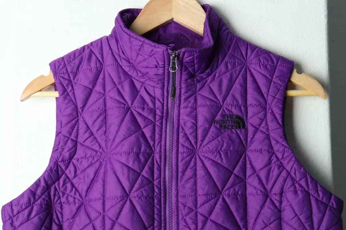 W(M) 노스페이스 패딩 점퍼자켓 조끼 패턴 퍼플-1576B 상품이미지3