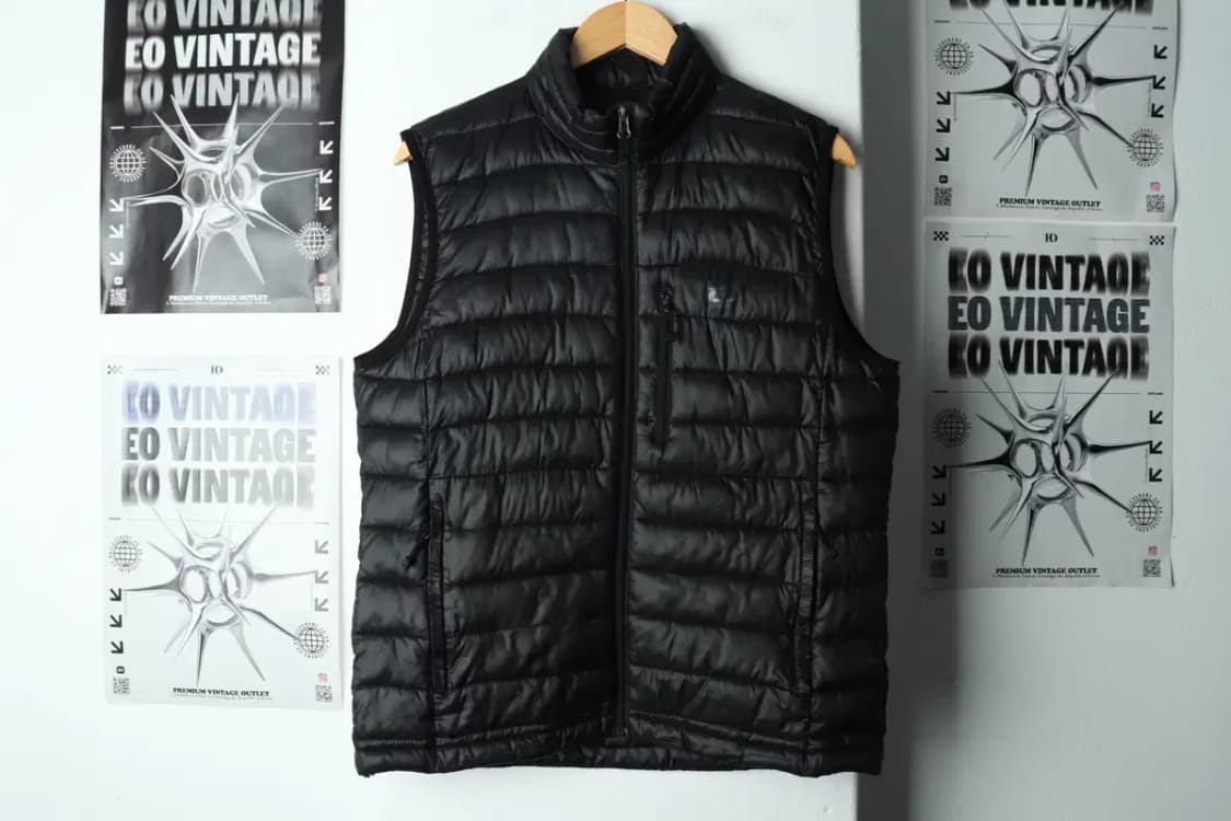 (M) 르까프 패딩 점퍼자켓 조끼 블랙-1576E 상품이미지2