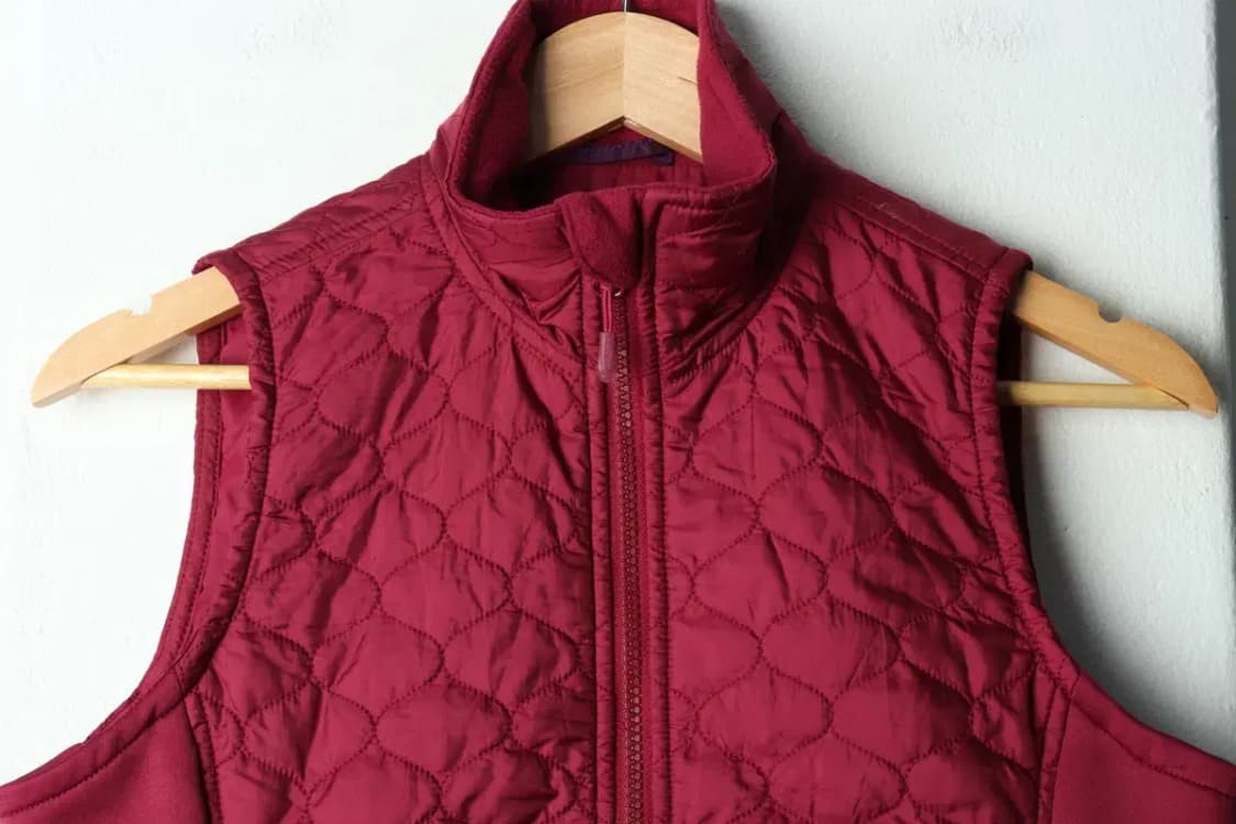 W(XS) 브랜드빈티지 패딩 점퍼자켓 엘엘빈 조끼 퍼플-1576F 상품이미지3