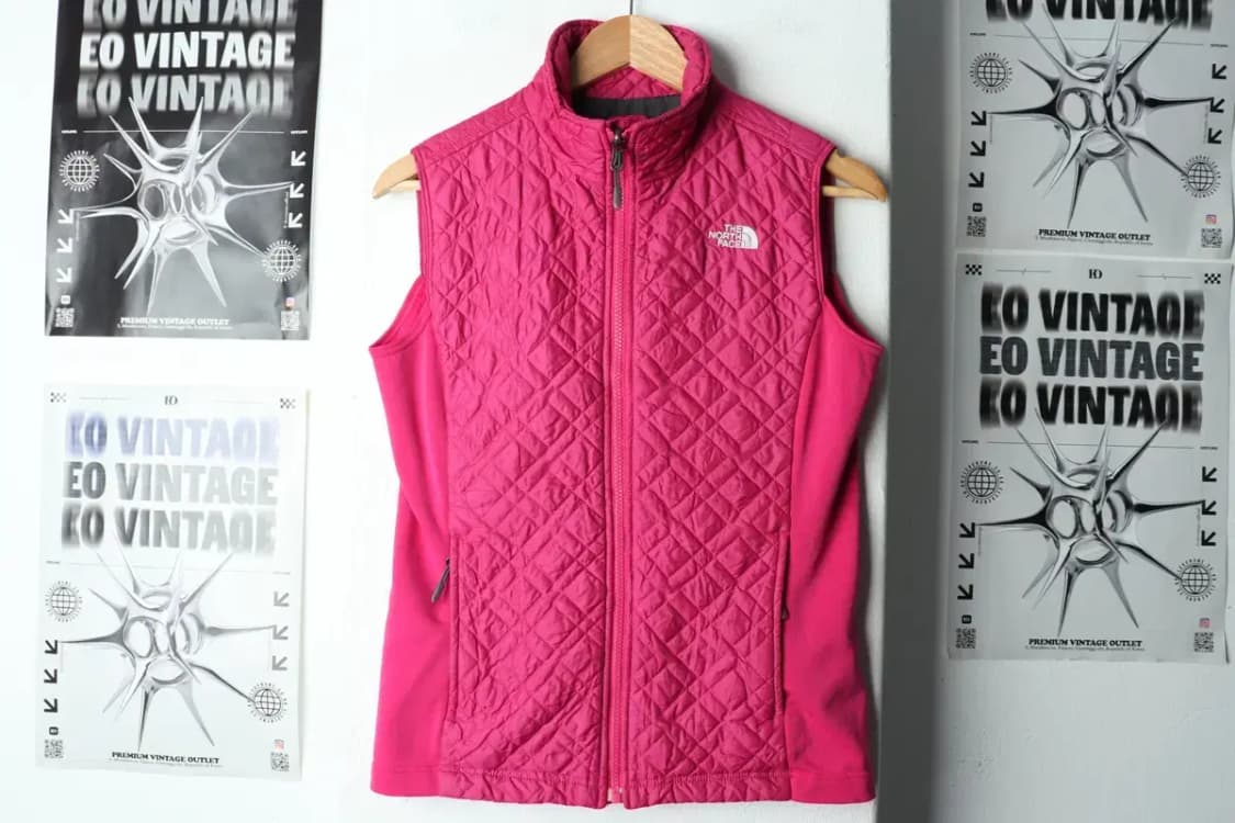 W(S) 노스페이스 패딩 점퍼자켓 조끼 경량 핑크-15772 상품이미지2