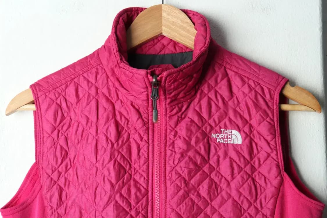 W(S) 노스페이스 패딩 점퍼자켓 조끼 경량 핑크-15772 상품이미지3
