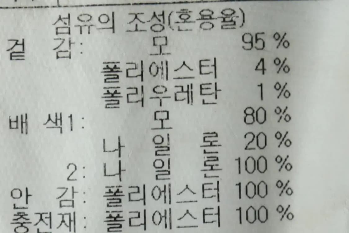 W(L) 시리즈 패딩 점퍼자켓 네이비 울 조끼-15779 상품이미지6