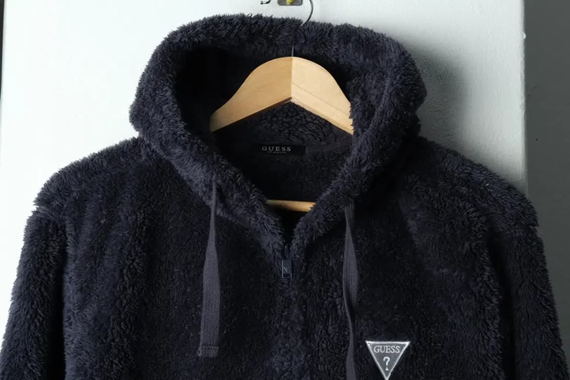 (M-L) 게스 집업 바람막이 점퍼자켓 후드 후리스 네이비-15781 상품이미지3