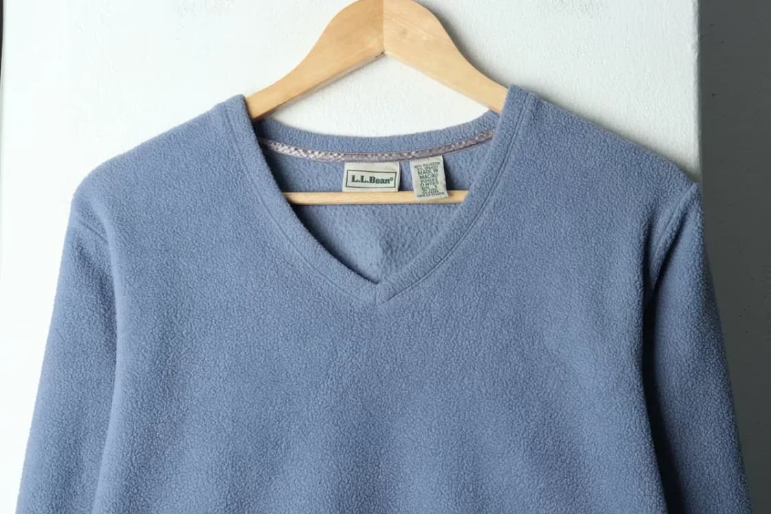 W(L-XL) 브랜드빈티지 맨투맨 티셔츠 엘엘빈 후리스 연블루-1578D 상품이미지3