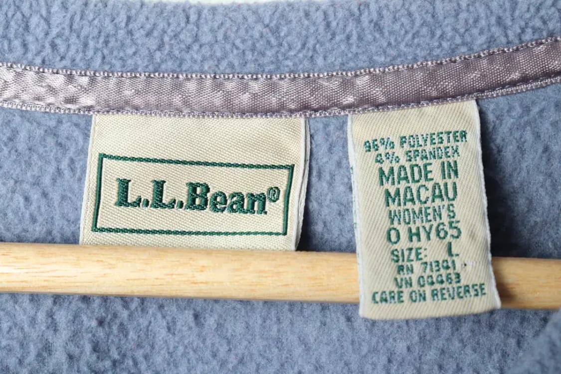 W(L-XL) 브랜드빈티지 맨투맨 티셔츠 엘엘빈 후리스 연블루-1578D 상품이미지5